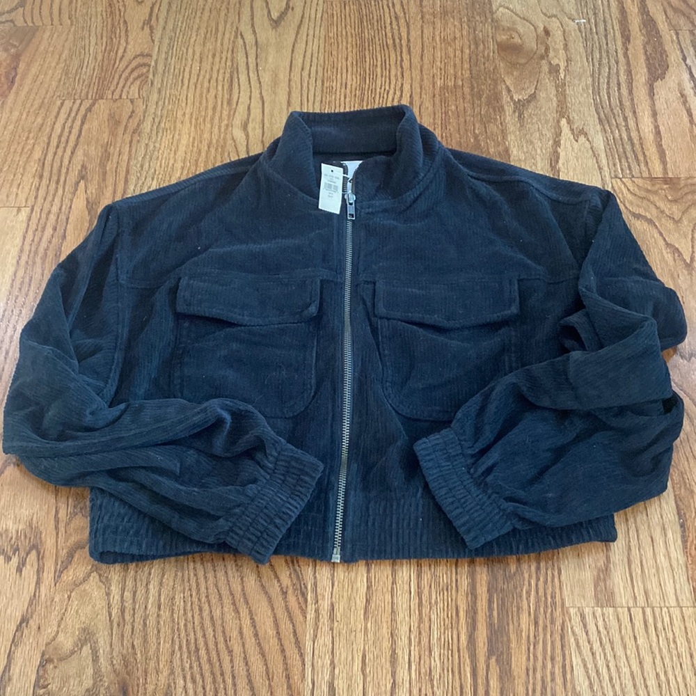 Aerie Groove-On Rib Velour Jacket